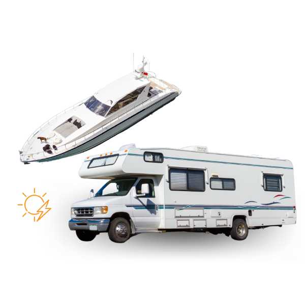 casas rodantes y embarcaciones